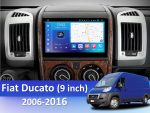 Штатна магнітола FORS auto на панелі Fiat Ducato