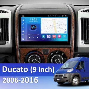 Штатна магнітола FORS auto на панелі Fiat Ducato