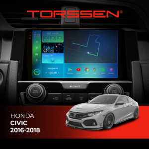 Штатна магнітола Torssen 2K Honda Civic 16-18 F96128 4G Carplay DSP