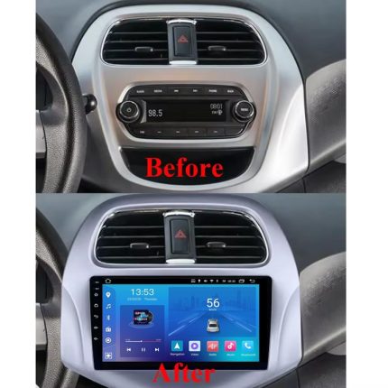 Штатна магнітола Chevrolet Spark FORS.auto FS 1 LITE в інтер'єрі авто