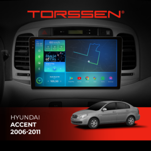 Штатна магнітола для авто Hyundai Accent 2006-2011 Torssen 2K
