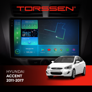 Штатна магнітола для авто Hyundai Accent 2011-2017