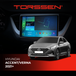 Штатна магнітола Torssen 2K Hyundai Accent/Verna 2021+ F96128 4G Carplay DSP
