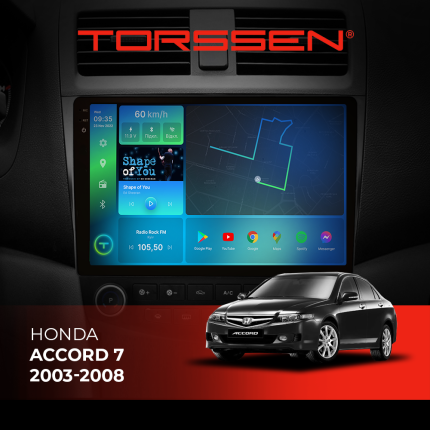 Штатна магнітола Torssen 2K Honda Accord 7 03-08 F10332 4G Carplay DSP