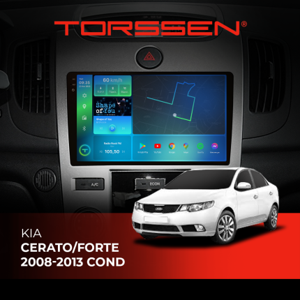 Штатна магнітола Torssen 2K Kia Cerato/Forte 08-13 F9332 4G Carplay DSP conditioner
