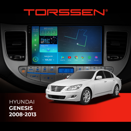 Штатна магнітола Torssen 2K Hyundai Genesis 2008-2013 - ідеальне рішення для вашого авто