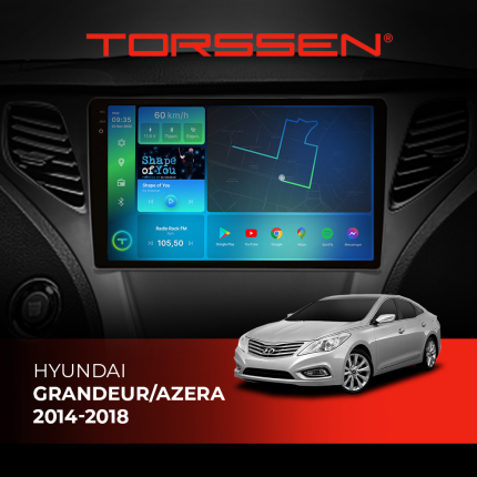 Штатна магнітола для авто Torssen 2K Hyundai Grandeur/Azera 2014-2018
