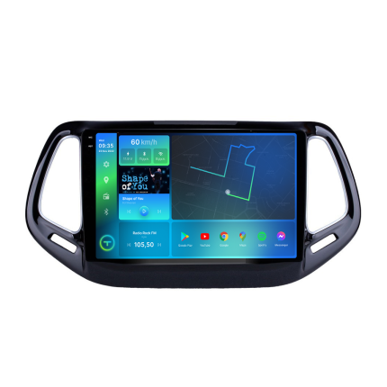 Штатна магнітола для авто Torssen 2K Jeep Compas 17- – вигляд збоку