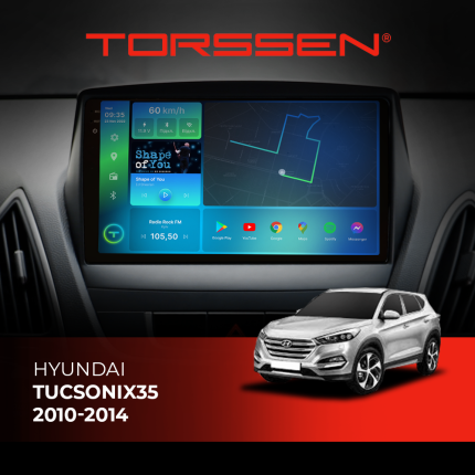 Штатна магнітола Torssen 2K Hyundai Tucson/IX35 2010-2014 F9464 4G Carplay DSP