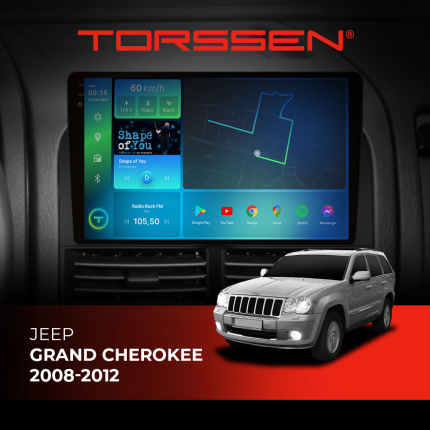 Штатна магнітола Torssen 2K Jeep Grand Cherokee 08-12