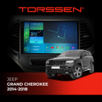 Штатна магнітола Torssen 2K для Jeep Grand Cherokee 14-18