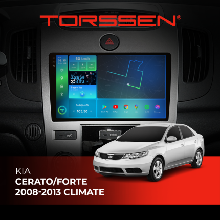 Штатна магнітола Torssen 2K для авто Kia Cerato/Forte 08-13