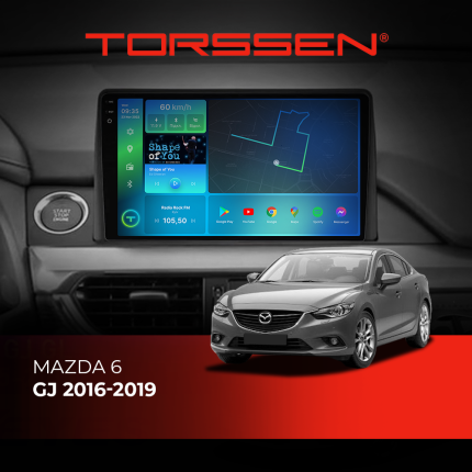 Штатна магнітола Torssen 2K Mazda 6 GJ 16-19