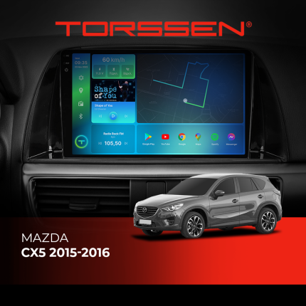 Штатна магнітола Torssen 2K для Mazda CX5 2015-2016