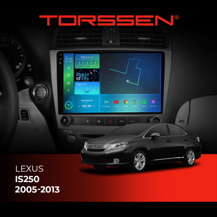 Штатна магнітола Torssen 2K для Lexus IS250 05-13 з Carplay та DSP