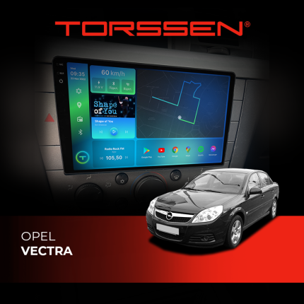 Штатна магнітола Torssen 2K опель вектра