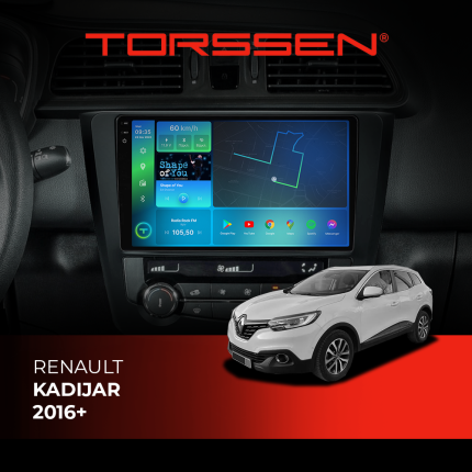 Штатна магнітола для авто Renault Kadijar 16+ Torssen 2K
