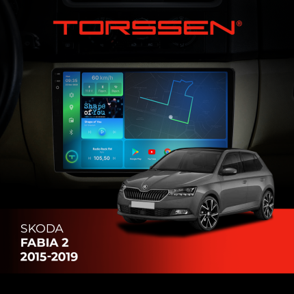 Штатна магнітола Torssen 2K Skoda Fabia 2 2015-2019