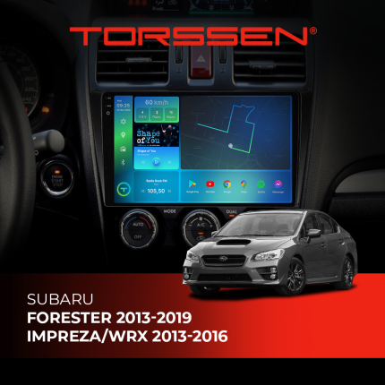 Штатна магнітола Torssen 2K Subaru Forester 2013-2019,Impreza/WRX 2013-2016 FL9 4G Carplay DSP