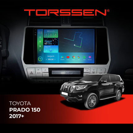Штатна магнітола для авто Toyota Prado 150 2017+
