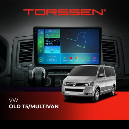Штатна магнітола Torssen 2K VW Old T5/Multivan 4G Carplay DSP