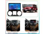 Штатна магнітола FORS auto FS 1 LITE для Jeep Wrangler Rubicon - вигляд збоку