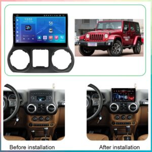 Штатна магнітола FORS auto FS 1 LITE для Jeep Wrangler Rubicon - вигляд збоку