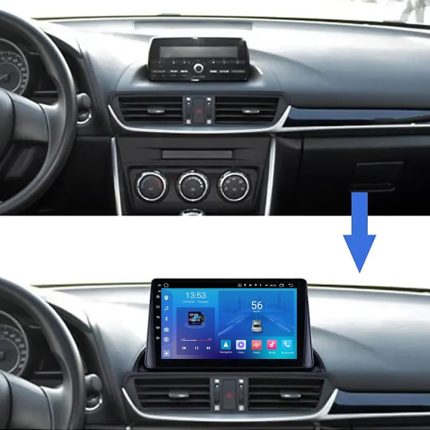 Штатна магнітола FORS auto для Mazda CX-4 - вигляд збоку