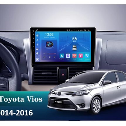 Штатна магнітола FORS.auto Toyota Vios в інтер'єрі