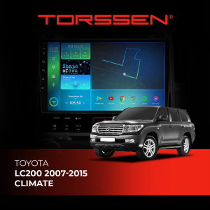 Штатна магнітола Torssen Toyota LC200 2007-2015 climate NF10 Carplay