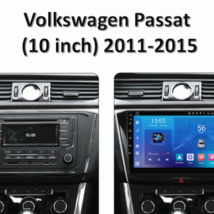 Штатна магнітола FORS.auto FS 1 LITE для Volkswagen Passat (2011-2015) — вигляд збоку