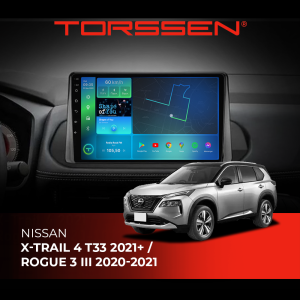 Штатна магнітола Torssen Nissan X-Trail 4 T33 2021+ / Rogue 3 III (2020-2021) NF10 Carplay