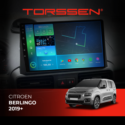 Штатна магнітола Torssen Citroen Berlingo 2019+ Carplay Android Auto