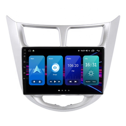 Штатна магнітола Torssen Hyundai Accent 2011-2017 NF9 Carplay — 1