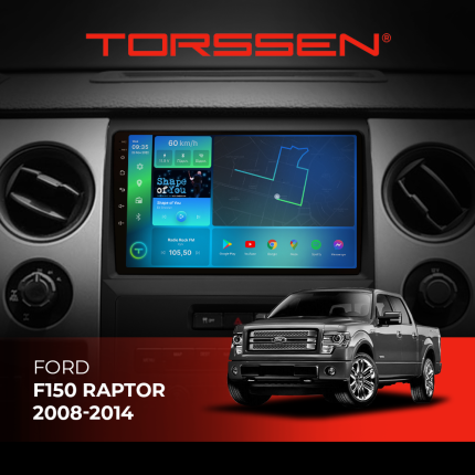 Штатна магнітола Torssen для авто Ford F150 Raptor 08-14