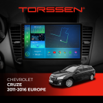 Штатна магнітола Torssen Chevrolet Cruze 11-16 Europe F9232 4G Carplay DSP