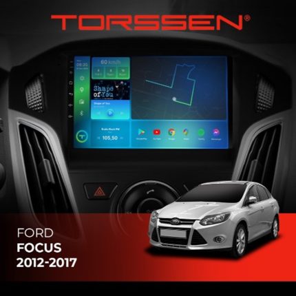 Штатна магнітола Torssen Ford Focus 12-17 чорний глянець з кнопками TOP F9332 4G Carplay DSP