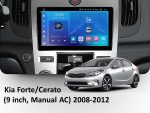 Штатна магнітола FORS auto FS 2 ULTRA для Kia Forte/Cerato (2+32Gb, 9", Auto AC) 2008-2012
