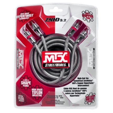 Міжблочний кабель MTX StreetWires ZNHD5.2 з металевими штекерами SureGrip™ RCA