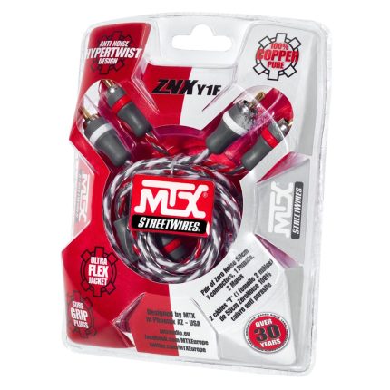 Міжблочний кабель MTX StreetWires ZNXY1F з роз'ємами RCA