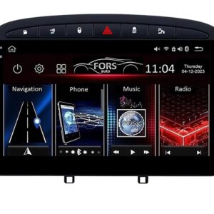 Штатна магнітола FORS auto FS 2 ULTRA для Peugeot 308/408 (2+32Gb, 9 дюймів, Black) 2007-2013