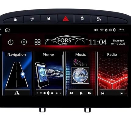 Штатна магнітола FORS auto FS 2 ULTRA для Peugeot 308/408 (2+32Gb, 9 дюймів, Black) 2007-2013