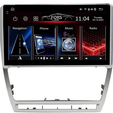 Штатна магнітола FORS.auto FS 2 ULTRA для Skoda Octavia A5 Sliver (2+32Gb, 10'') 2004-2014