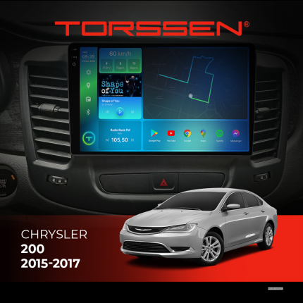 Штатна магнітола Torssen 2K Chrysler 200 2015-2017