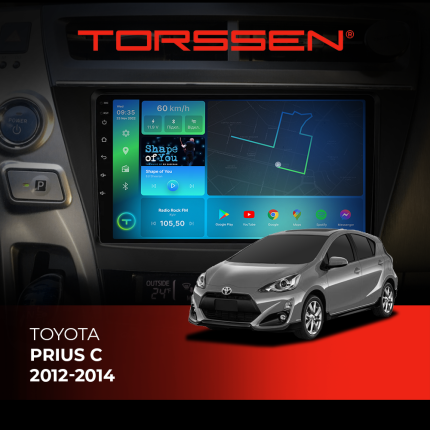Штатна магнітола Torssen Toyota Prius 2012-2014