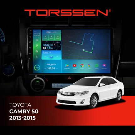 Штатна магнітола Torssen Toyota Camry 50 2013-2015 F9232 4G Carplay DSP з кнопками