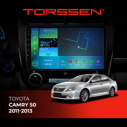 Штатна магнітола Torssen для авто Toyota Camry 50 2011-2013