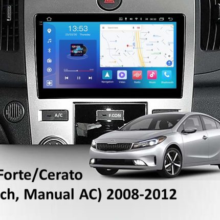 FORS auto FS 4 MAX Qled для Kia Forte/Cerato (4+32Gb, 9", Auto AC) 2008-2012 — сегмент 1