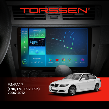 Штатна магнітола Torssen 2K для BMW 3 (E90)