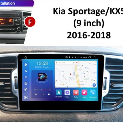 Приклад інтеграції магнітоли FORS.auto FS 4 MAX Qled у салоні Kia Sportage 2016 2018